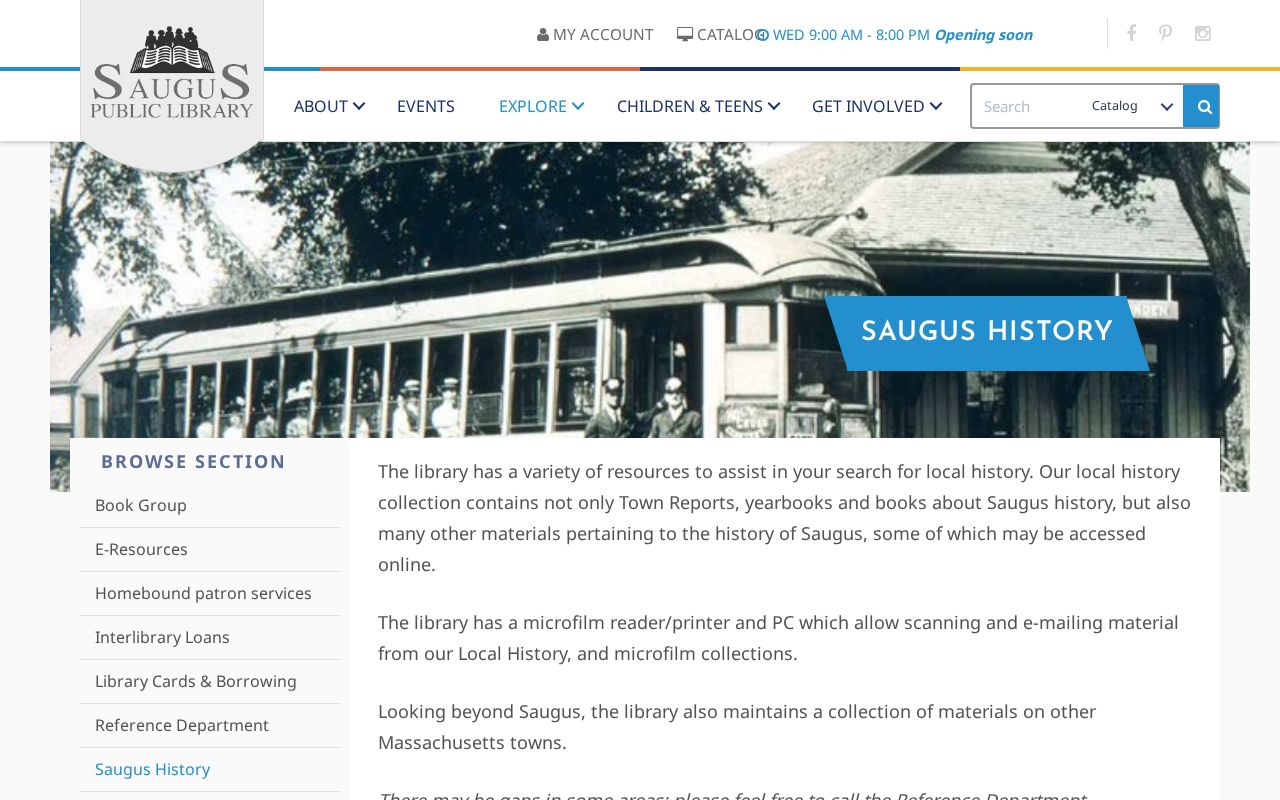 Saugus city directory research at the Saugus Public Library local-history collection
